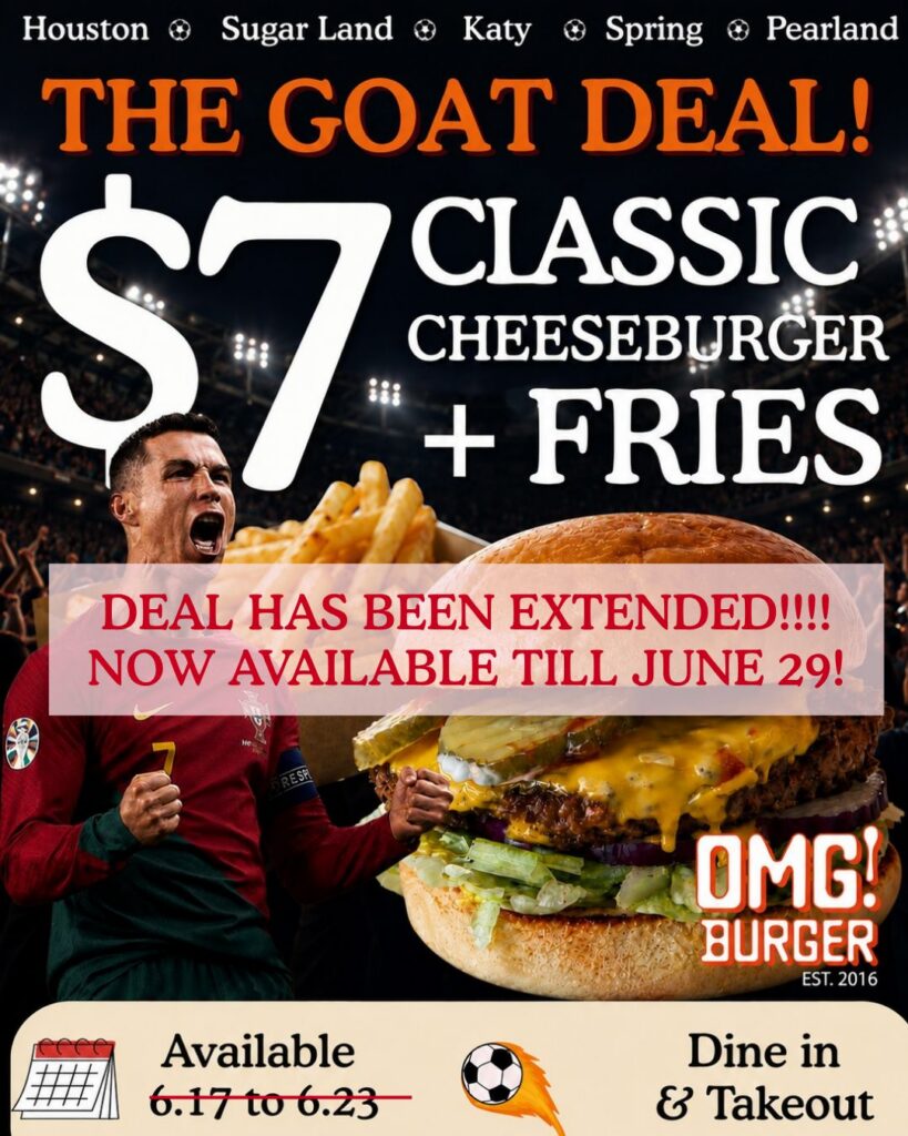 OMG burger Ronaldo deal