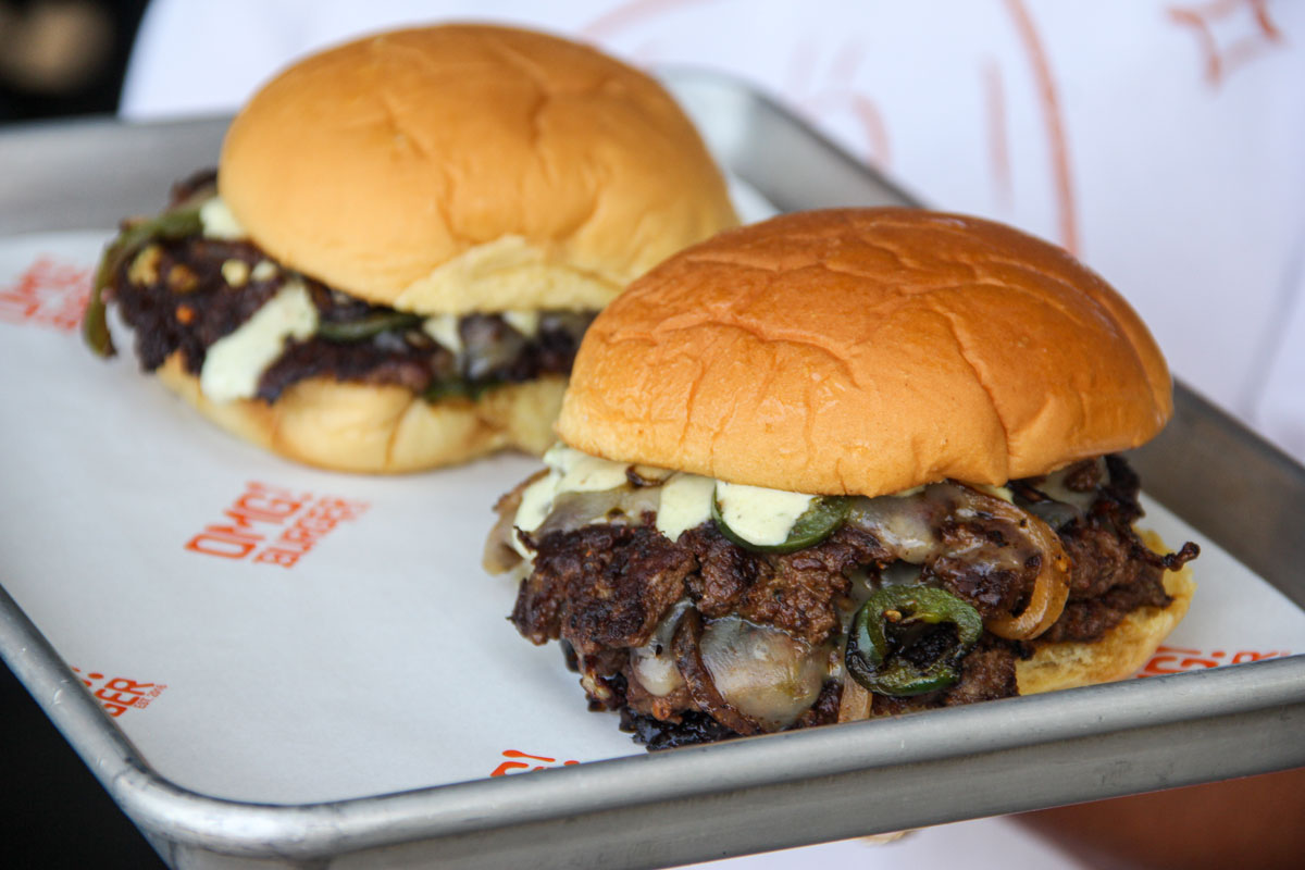 Seekh Kabab Smash Burger by OMG! Burger